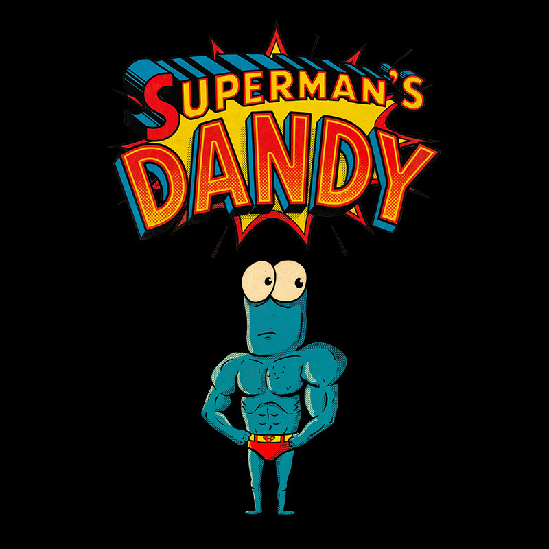 Superman's Dandy shirt graphic