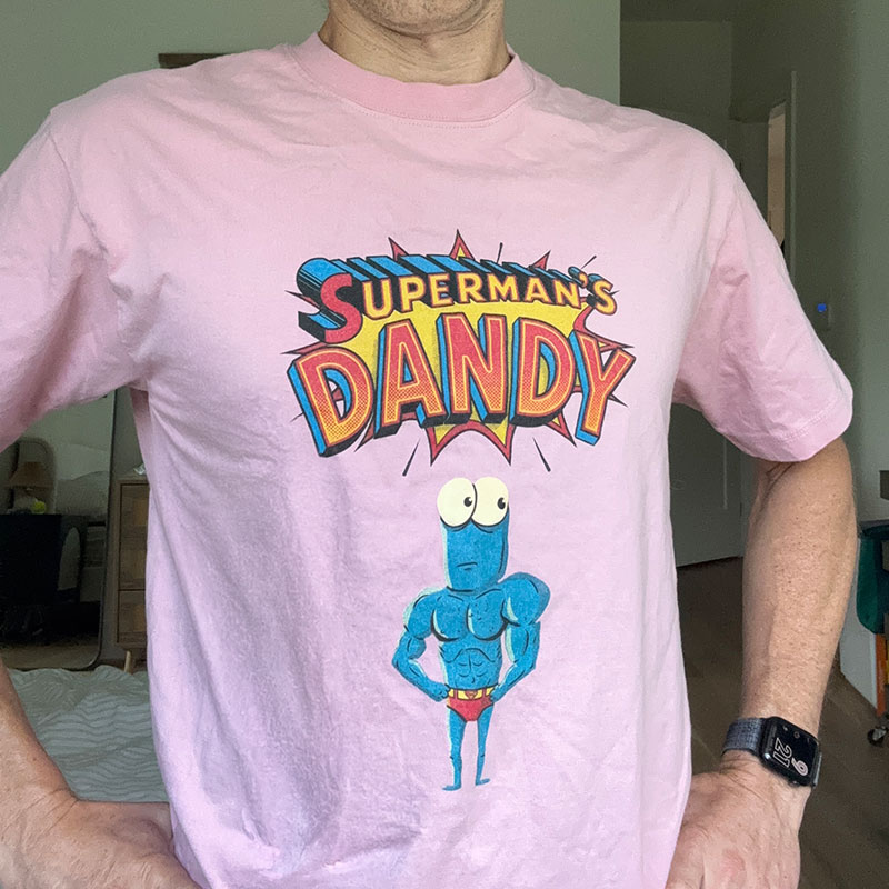 Superman's Dandy worn